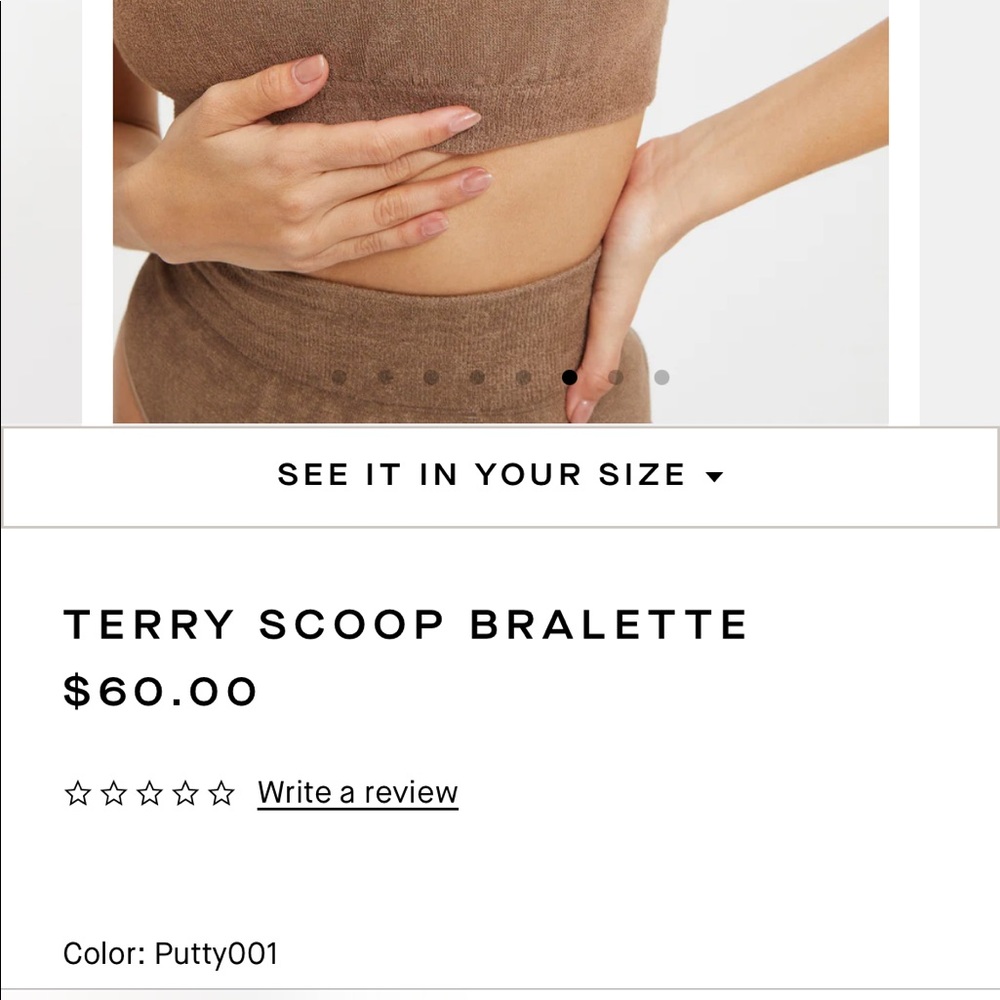 Good American Terry Scoop Bralette, 2XL NWT - Picture 5 of 10
